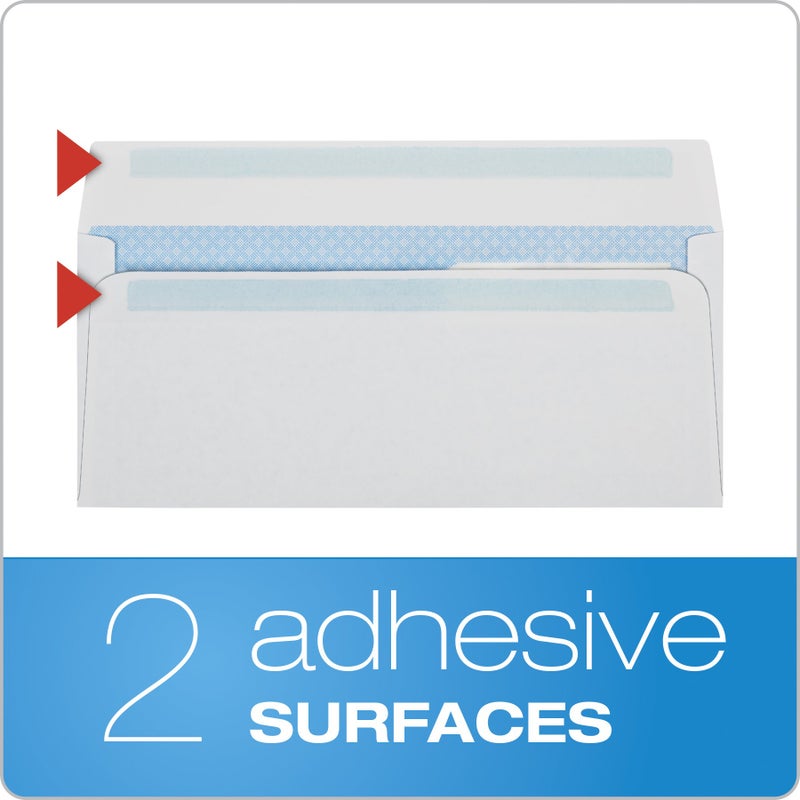 Quality Park #10 Double-Window Self-Seal Security Envelopes, For Business Statements, Invoices, 4-1/8" x 9-1/2", White, 24-lb, 500 Per Box (QUA24559) (24559) - Image 4